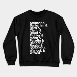 Dungeons & Dragons Class Crewneck Sweatshirt